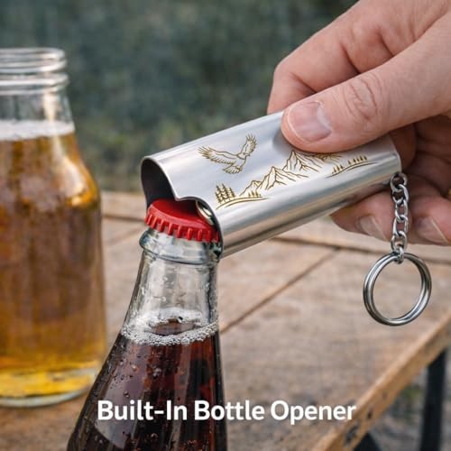 Laser Engraved Premium Solid Metal Lighter Case for Eagle & Mountin Version