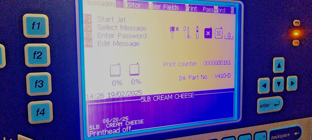VideoJet 1510 Ink Jet Coder Nozzle needs repair AS IS