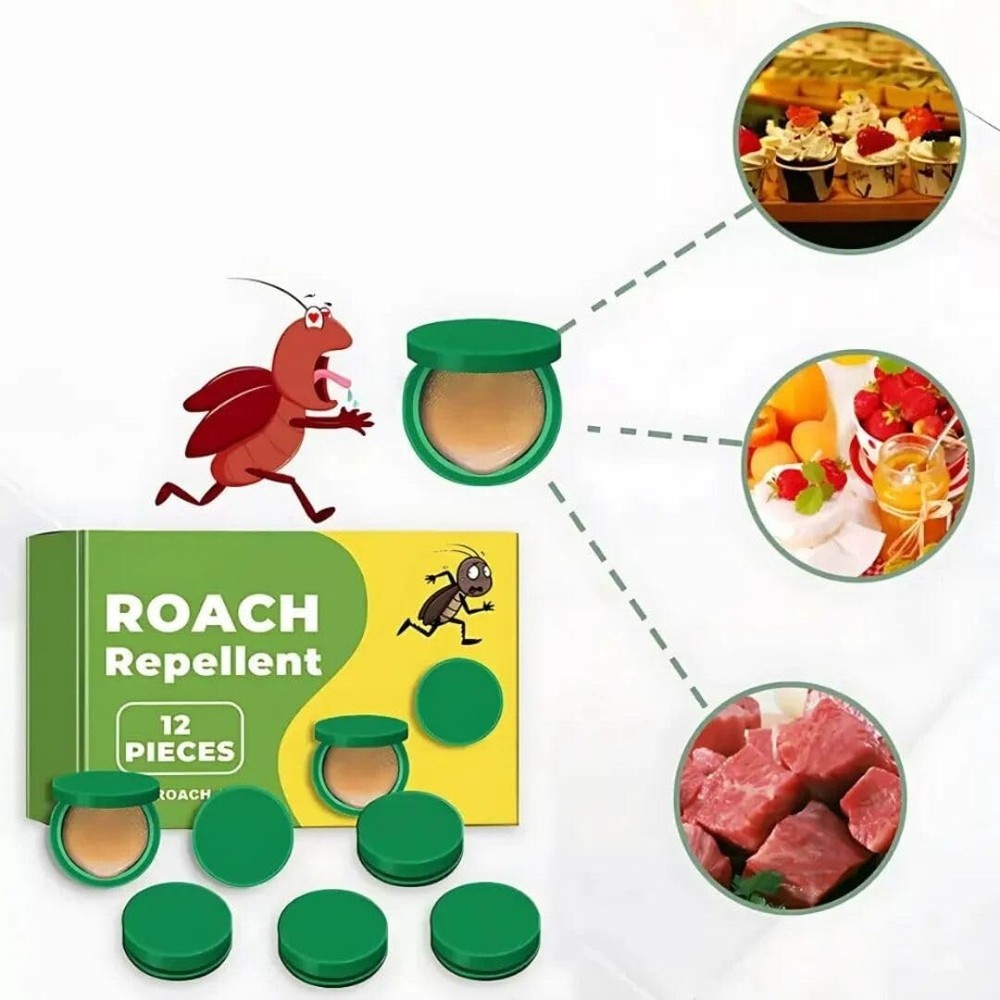 12PCS/Pack Cockroach Gel Bait Roach Killer Powerful Roach Repellent Bait Trap`