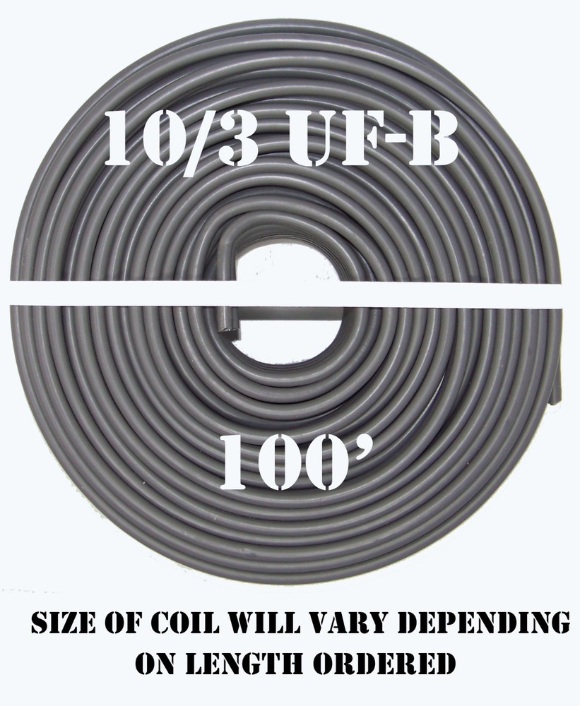 10/3 UF-B x 100' Southwire Underground Feeder Cable