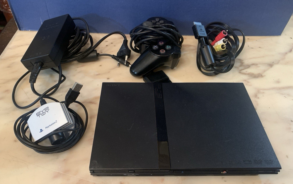 SONY SLIM CONSOLE PLAYSTATION 2 WORKING PS2 SCPH-77004 working