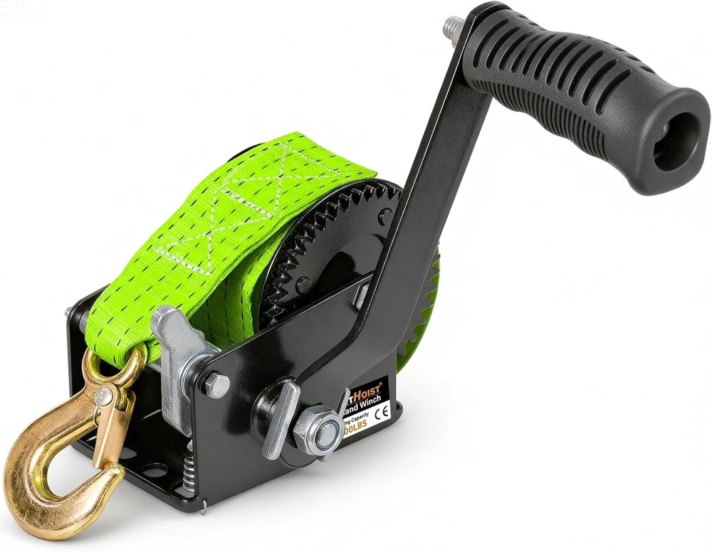Manual Hand Winch with Nylon Strap