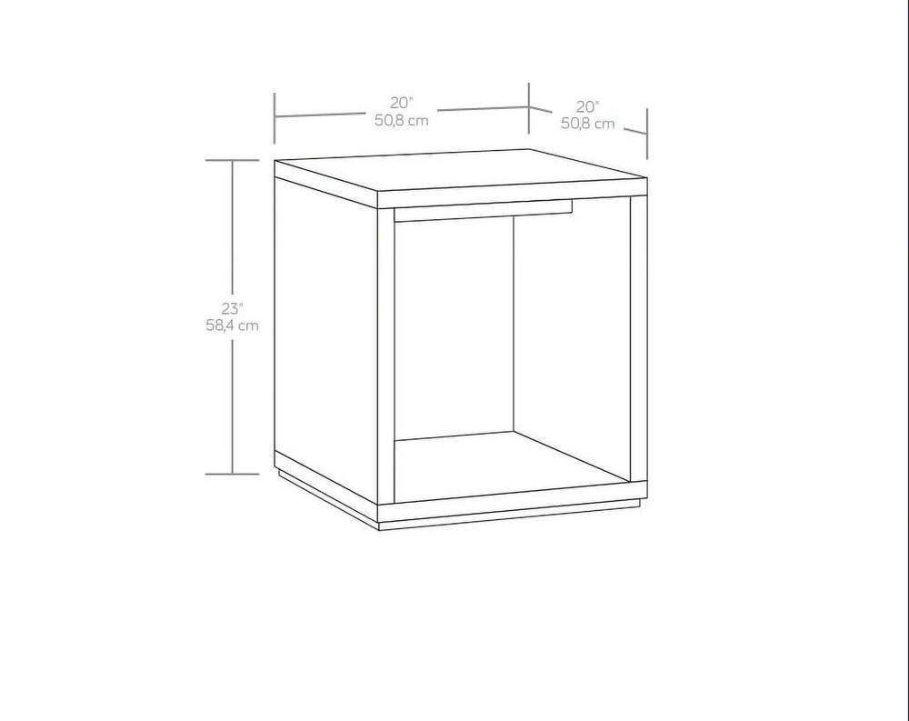 Westley End Table, Black Wood Finish
