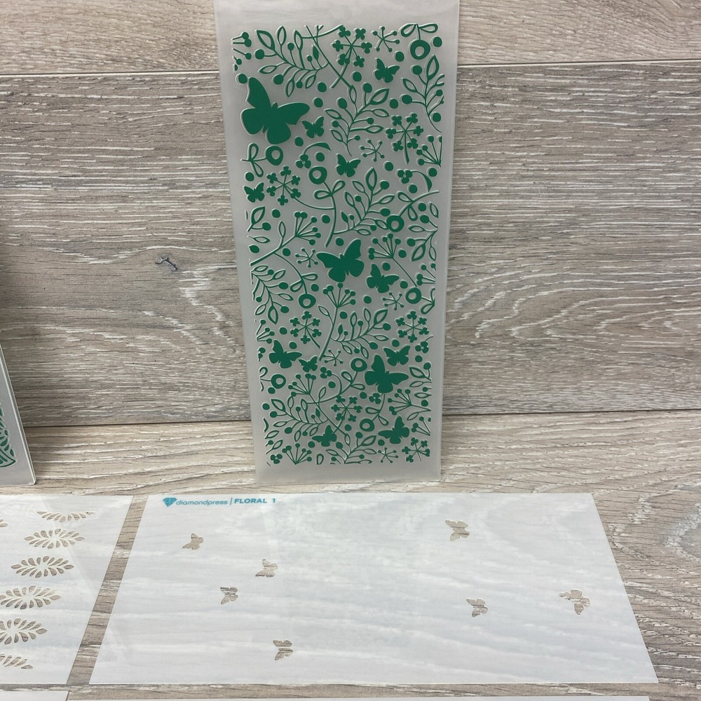 Diamond Press Playful Patterns Embossing and Stencil Kit 852096