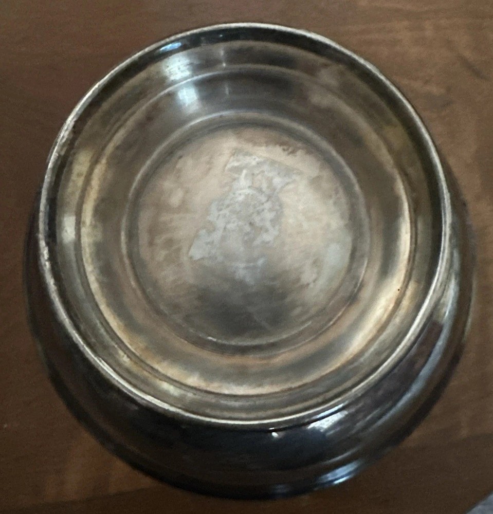 Vintage Footed Silver Bowl Fruit Candy Etc