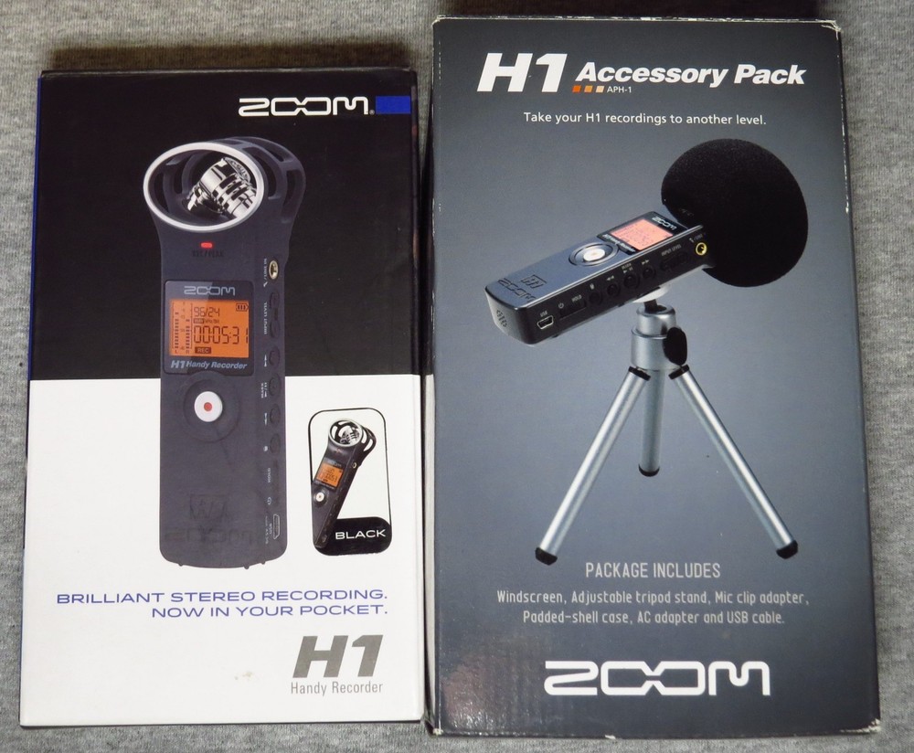 Zoom H1 Handy Portable Digital Recorder & Accessory Pack
