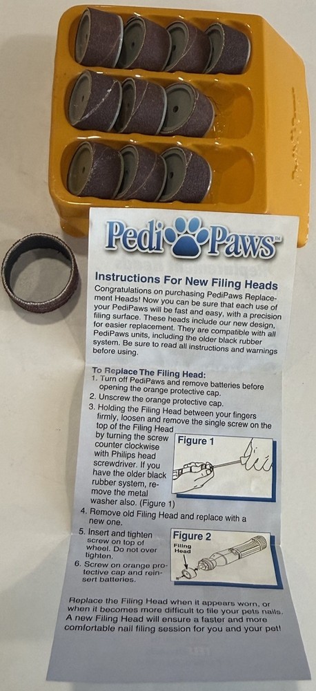 PediPaws Nail Grinder Replacement - 10 Heads New