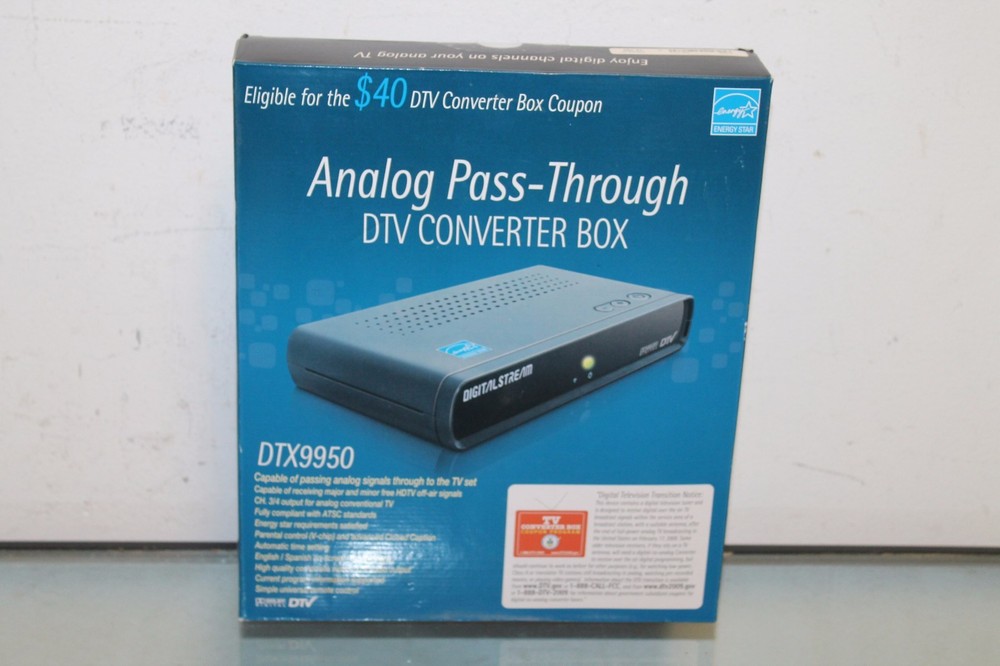 Analog Pass-Through DTV Converter Box (DTX9950)