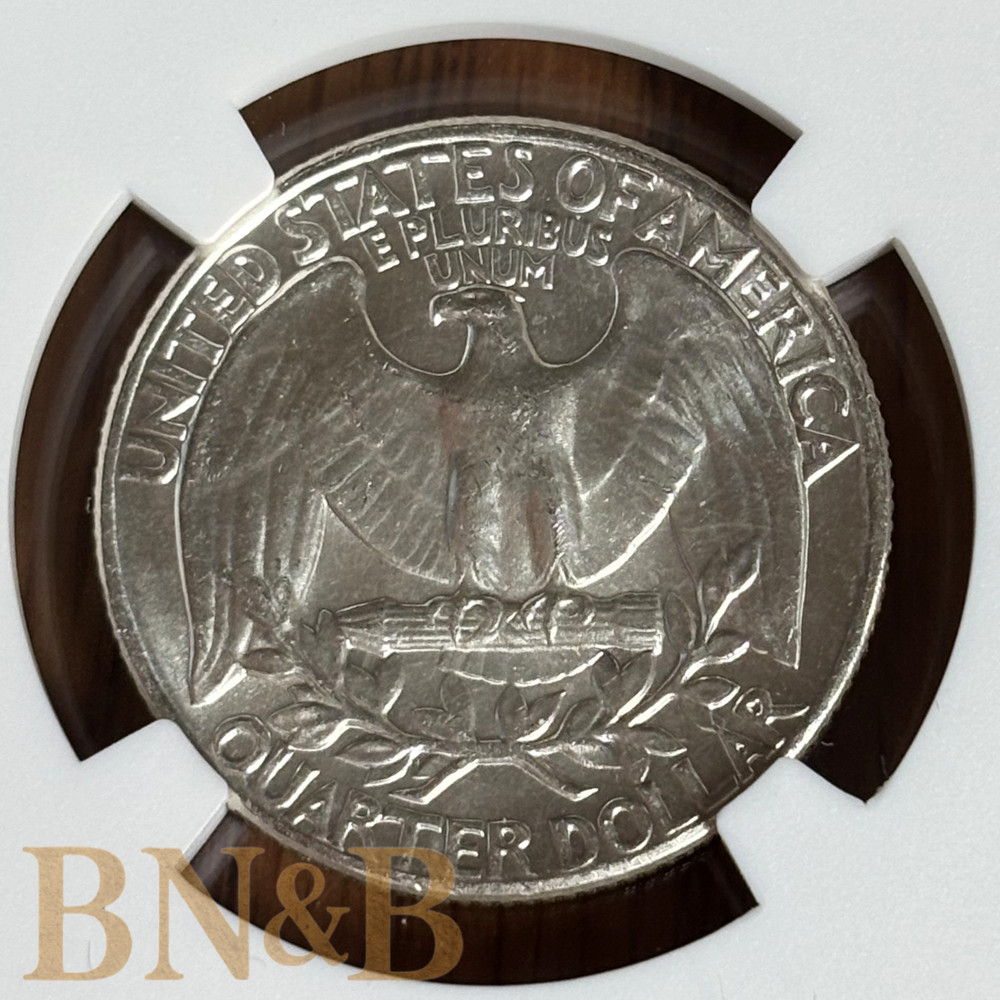 1961 Washington Quarter Type B Rev NGC MS64