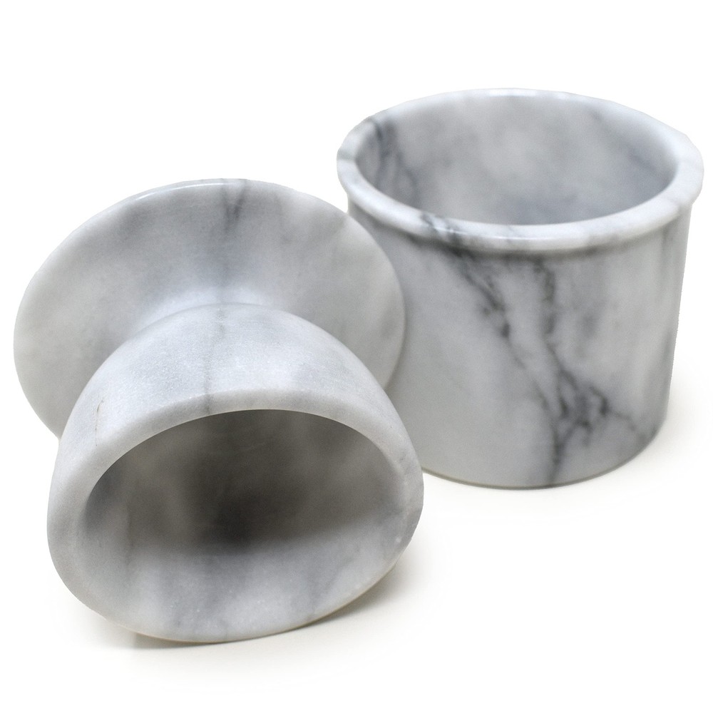 Norpro Marble Butter Keeper Crock, Off-White