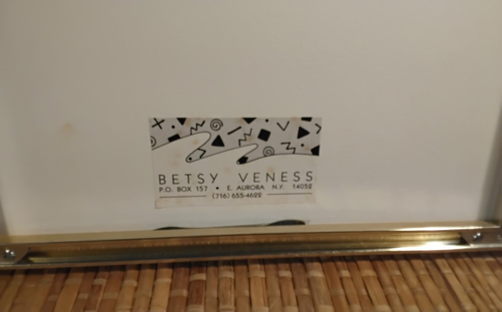 Betsy Veness Artist Proof Embossed Stitching Artwork Signed Numbered Frame