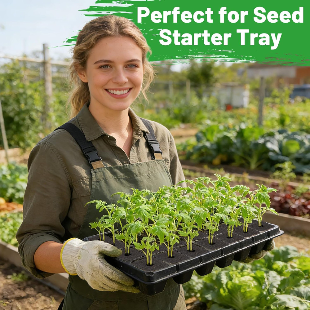 50 Pack Seed Starter Plugs Peat Moss Rooting Sponges Hydroponic