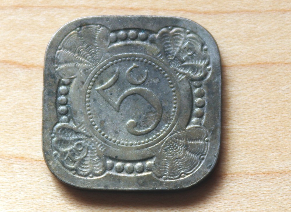 1913 Netherlands 5 Cents