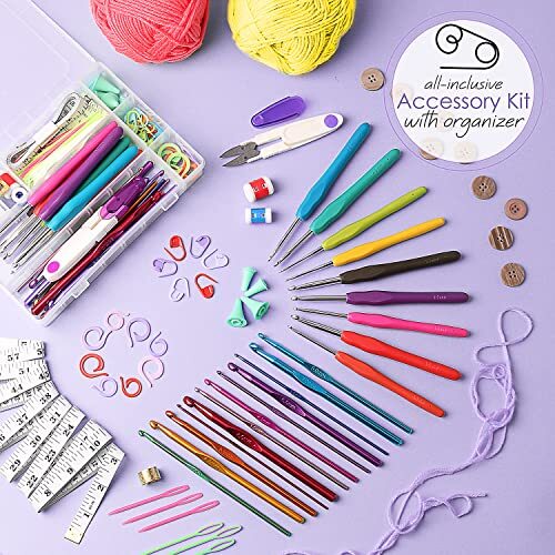 Learn to Crochet Kit for Beginners Adults – Beginner Crochet Assorted Sizes