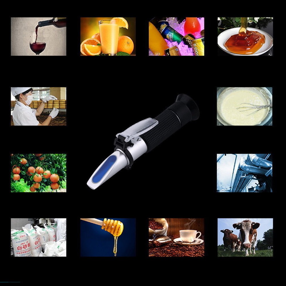 0-32% Brix Scale Fruit Juice Wine Sugar Homebrew Refractometer Tester