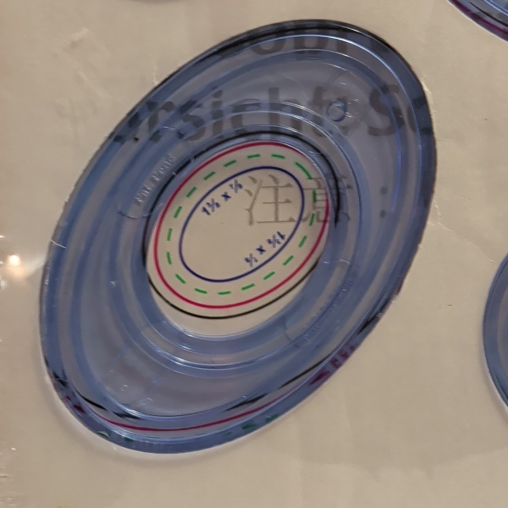 Creative Memories Custom Cutting System 4 Oval Patterns A33 Template Set SEALED