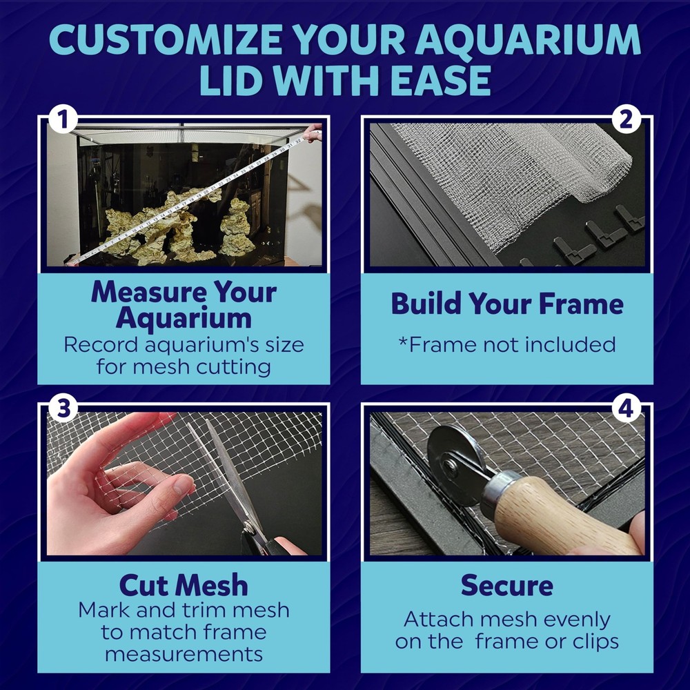 Clear Mesh Netting Material - 4'x5' - Plastic Screen 4'x5', White