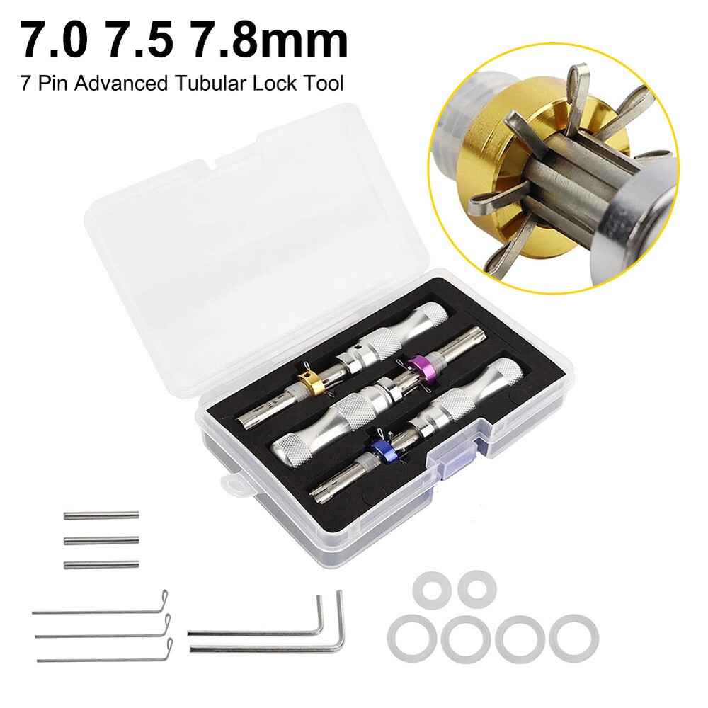 3Pcs Seal/O-Ring Hook Seal Puller 7 Pin Advanced Home Tubular Puller Tool Set