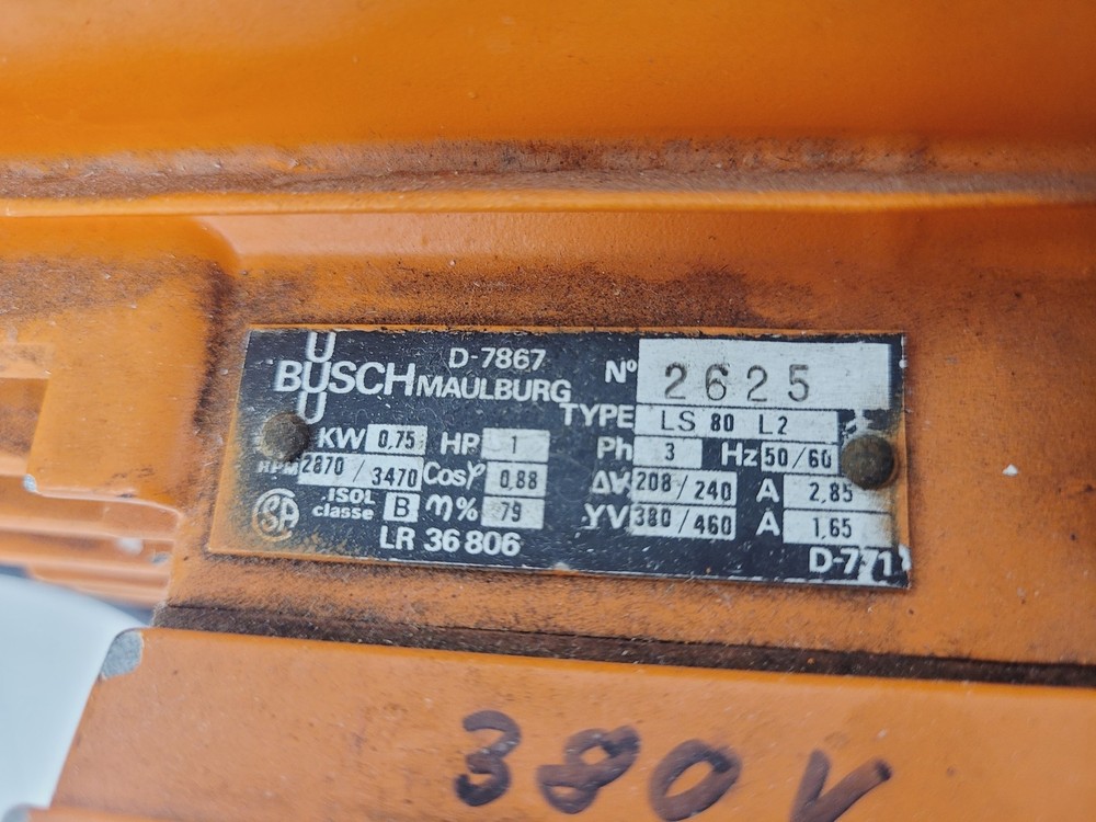 Busch Maulburg LS 80 L2 Motor Pump Lab