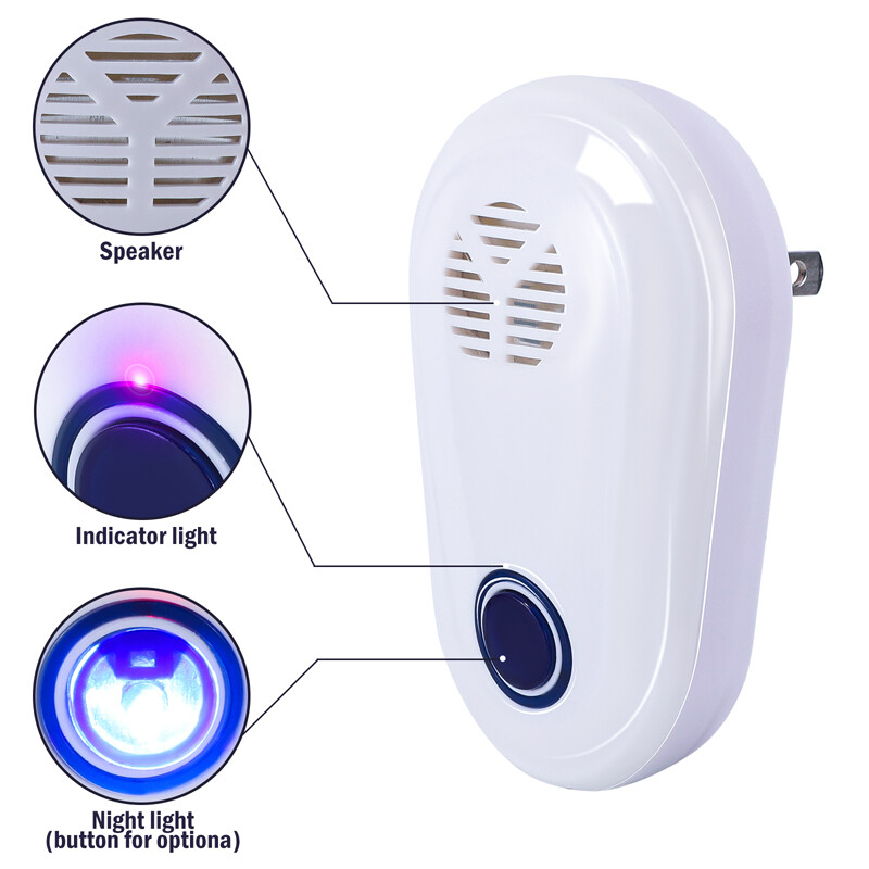 3-Pack Pest Bugs Insect Rodent Repeller: Plug-In Electronic Pest Control 60-150㎡