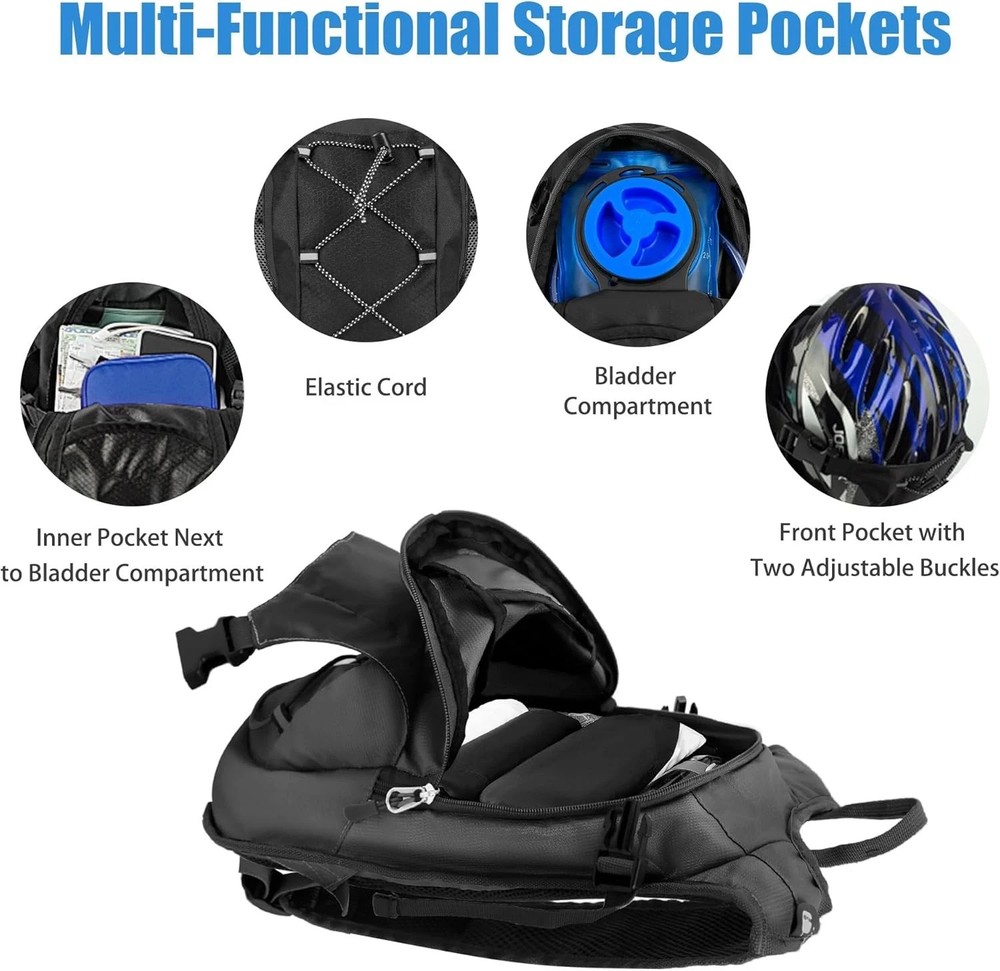 Zavothy Hydration Backpack with 2L Hydration Bladder Water Backpack for Hiking