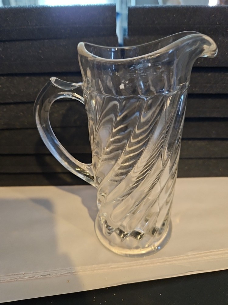 Glass Pitcher Small 5.75" Tall