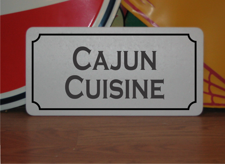 Cajun Cuisine Metal Sign
