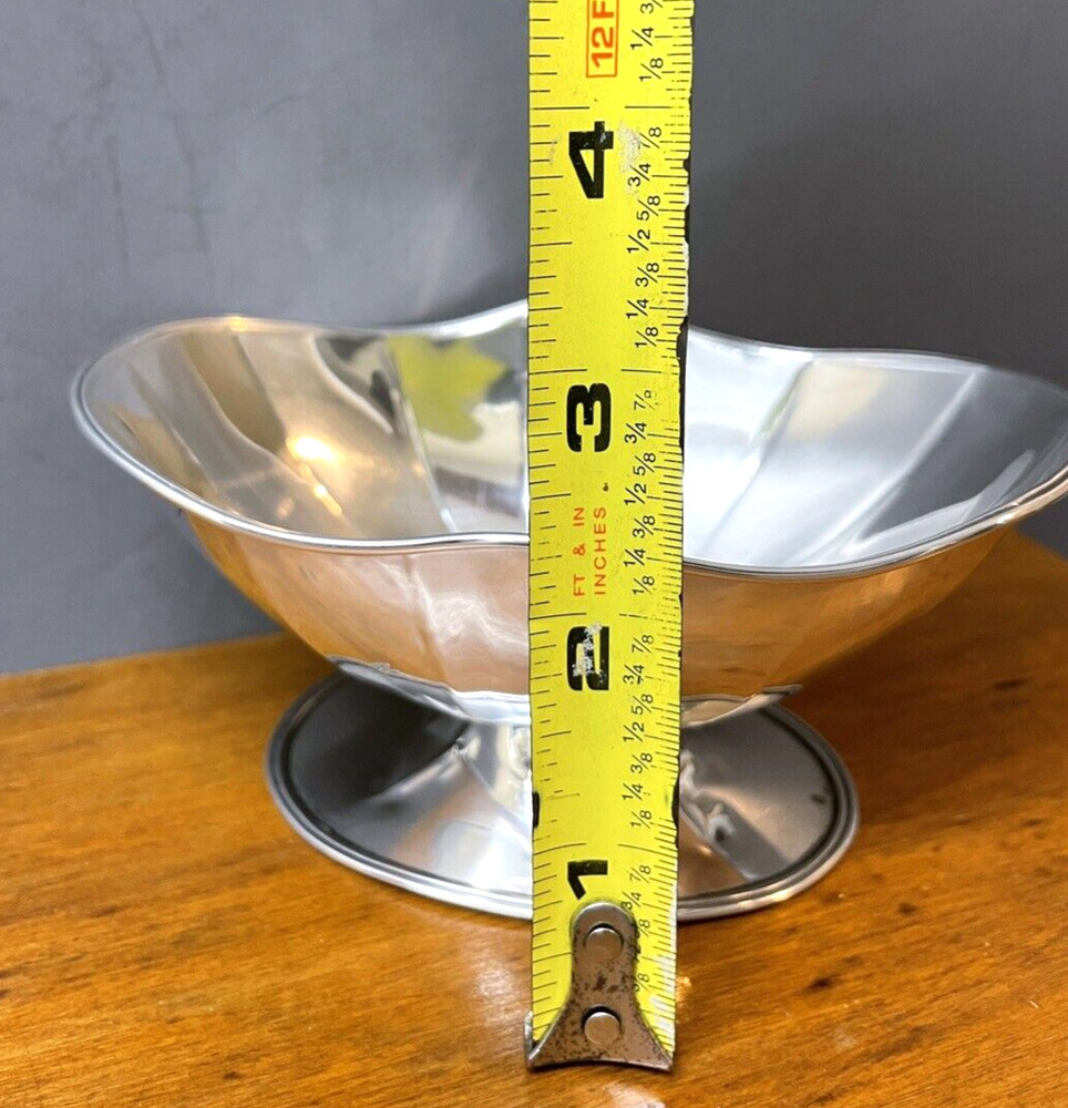 Sterling Silver Oval Shaped Footed Bowl, Candy Dish 67 Grams