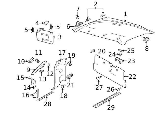 Genuine Ford Back Panel BL3Z-1523706-AB