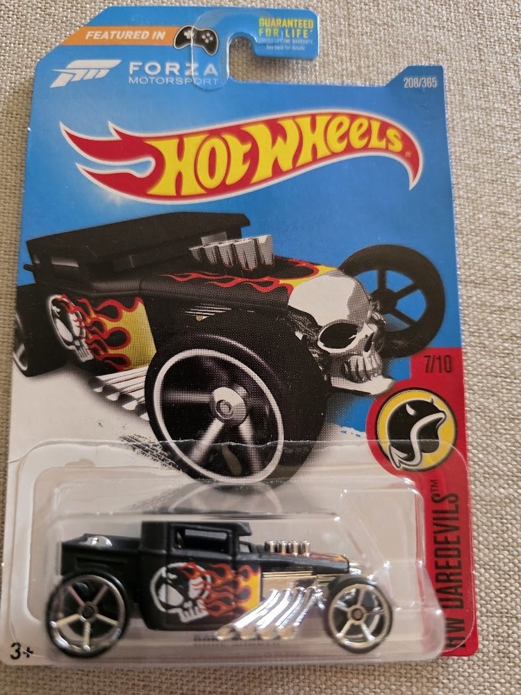Hot Wheels HW DAREDEVILS 7/10 Bone Shaker Black