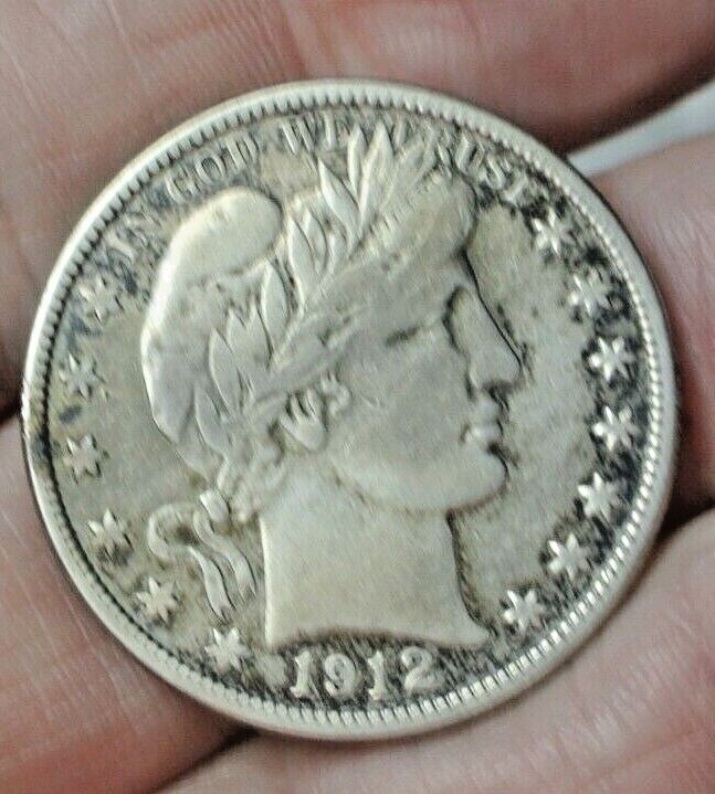 1912-D BARBER HALF DOLLAR Sharp XF