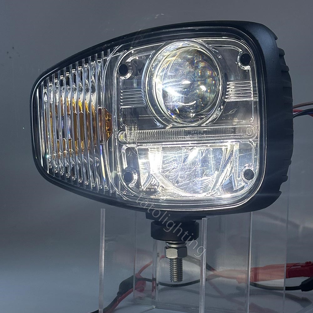 2PCS LED Headlight For JCB Telehandler Loader Loadall bobcat Wired Bobcat Loader