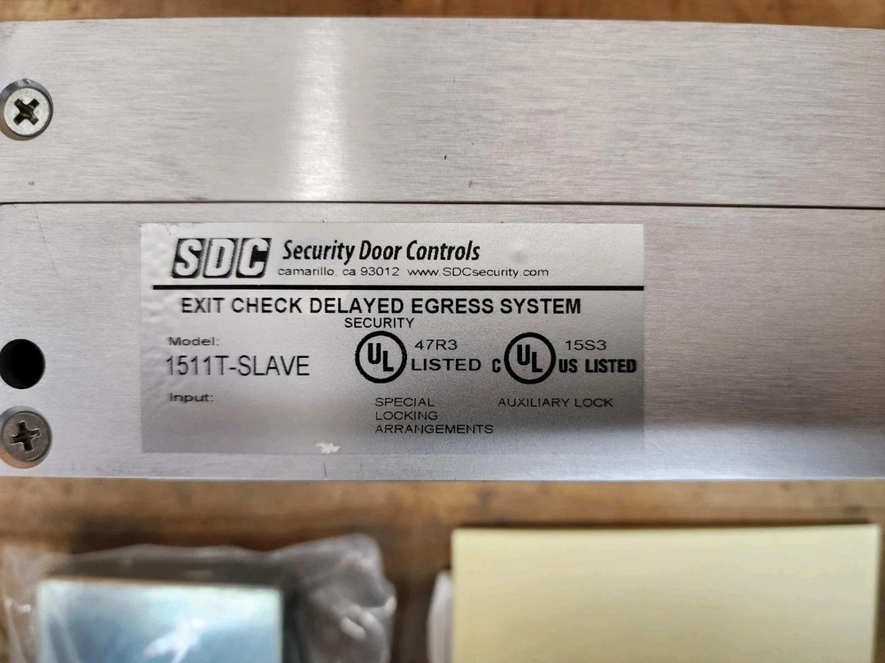 SDC 1511T Slave Exit Check W/ Integrated Delayed Electromagnetic Lock NEW