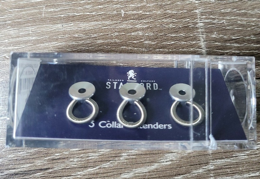 Stafford Collar Extenders. Silver. Extend your collar.