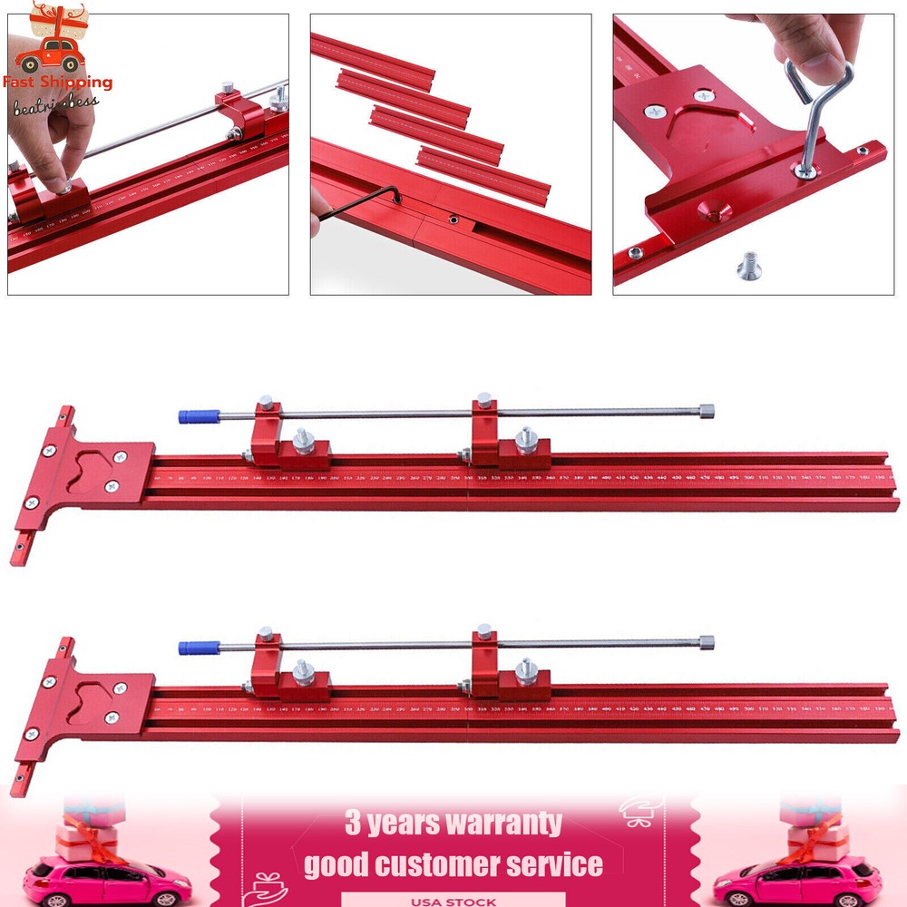 Parallel Rail Guide System Track Saw Woodworking Guide Carpentry Tool Set 120cm