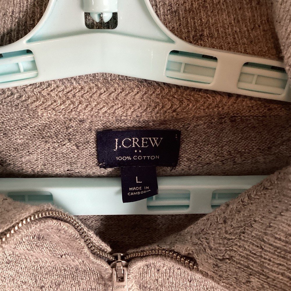 J.Crew Mens Sweater Sz L Large Long Sleeve Solid Soft Pullover Excellent