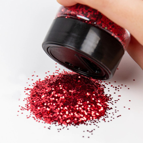 Hello Hobby Red Glitter Shaker, 4 oz.