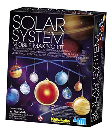 Glow-in-the-Dark Solar System Mobile Making Kit, Multi