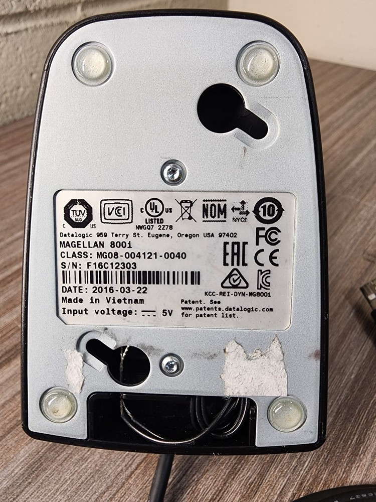 Datalogic Magellan 800i Barcode Scanner Black w/USB Cable
