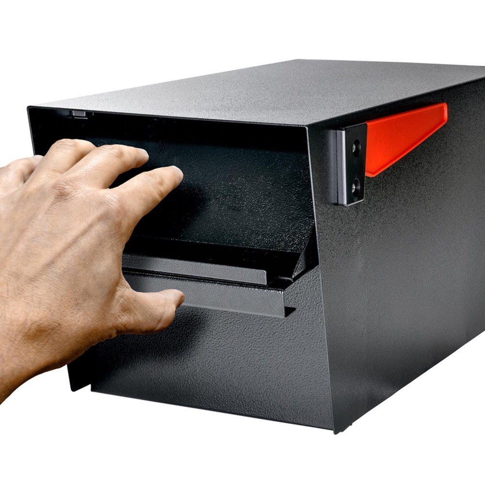Mail Boss 7506 Black Mail Manager Steel Curbside Locking Security Mailbox