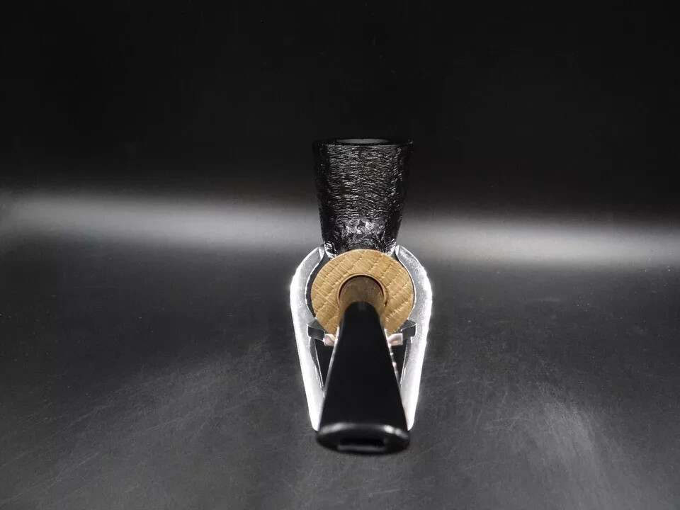 TURKIEWICZ BLACK OAK (MORTA) HAND MADE CALABASH PIPE 78