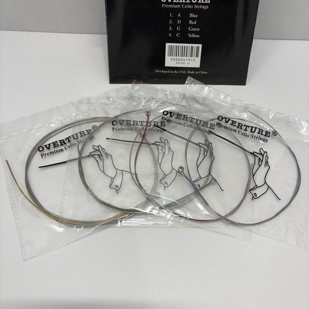 Overture Premium Cello Strings - Size 1/4 - Full Set