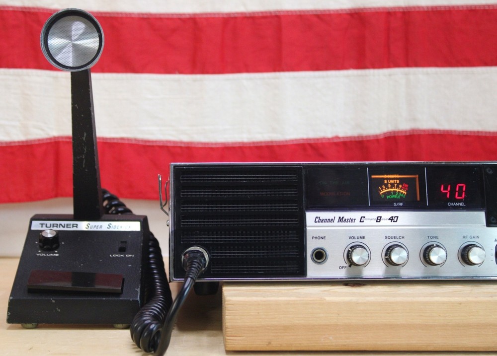 Channel Master Command Base 40 CB Base Station w/Turner Super Sidekick Mic