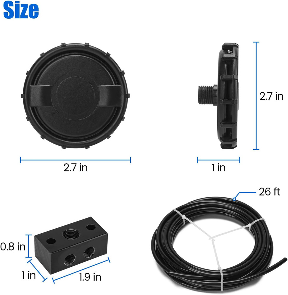 Differential Breather KIT, Remove Air Pressure from Differentials, Transmissions