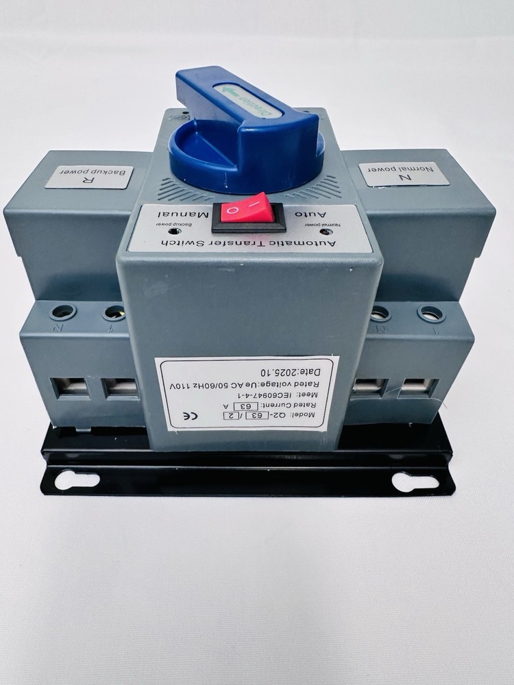 Double Power Source Automatic Transfer Switch Q2 Series 63 Amp 2 Pole
