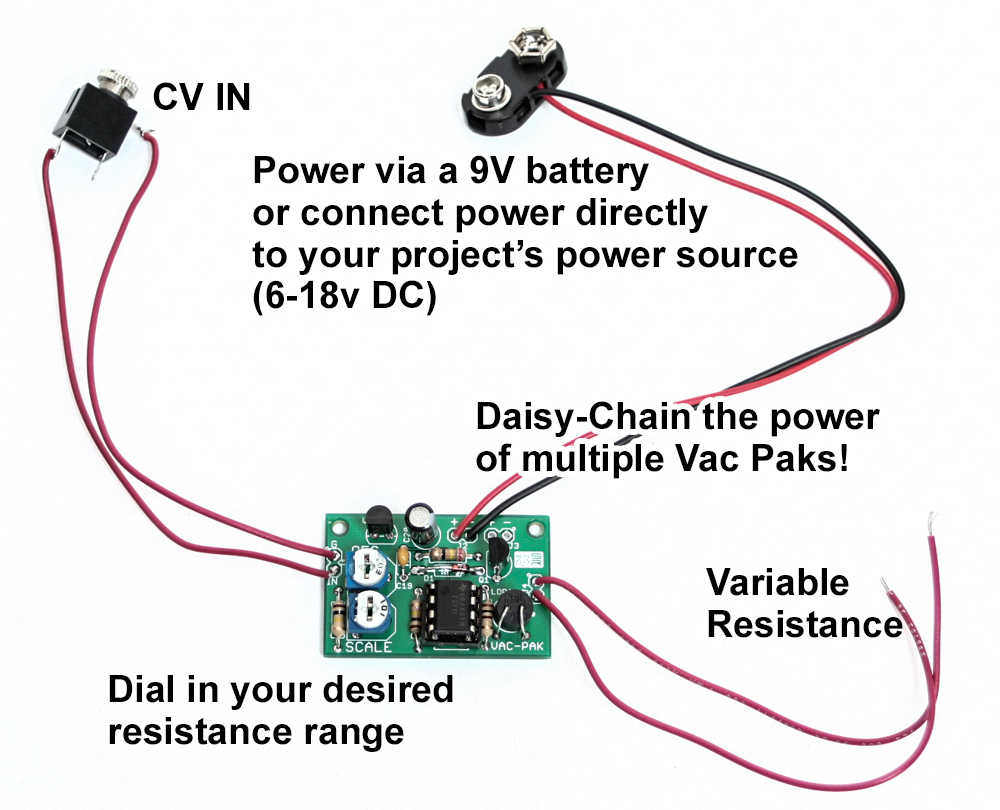 Synthrotek Vac Pak PCB Circuit Bending Control Voltage CV Board