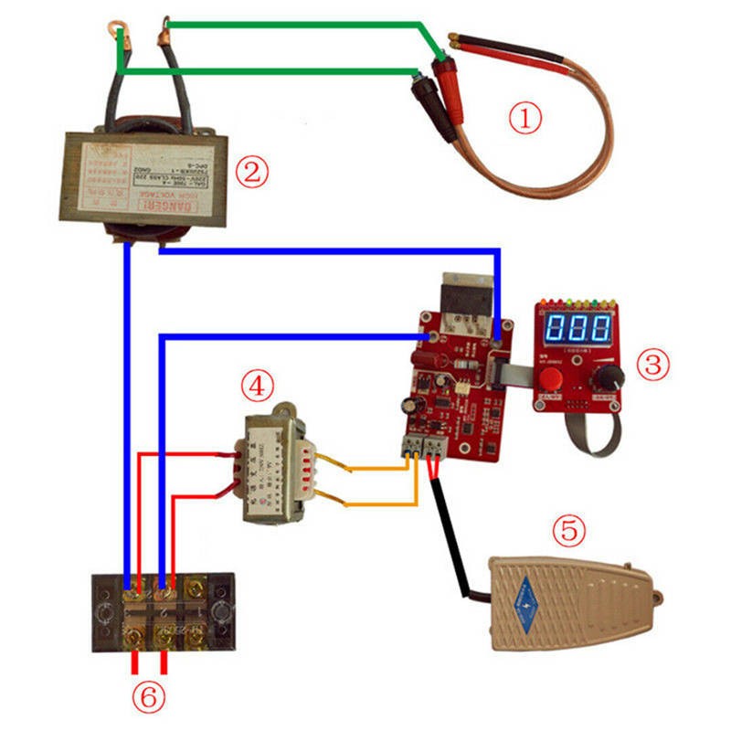 Spot Welder Machine Time Control Board Current Digital Display Controller 100A