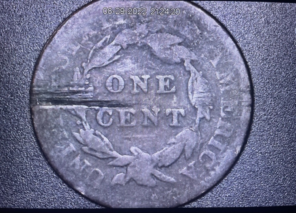 1820 Large Cent Coronet Head US One Penny