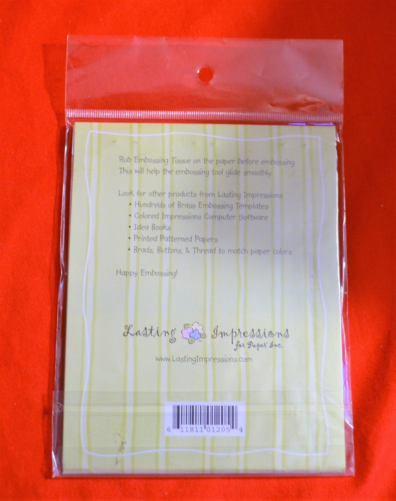 LASTING IMPRESSING EMBOSSING TISSUES NEW NEVER USED