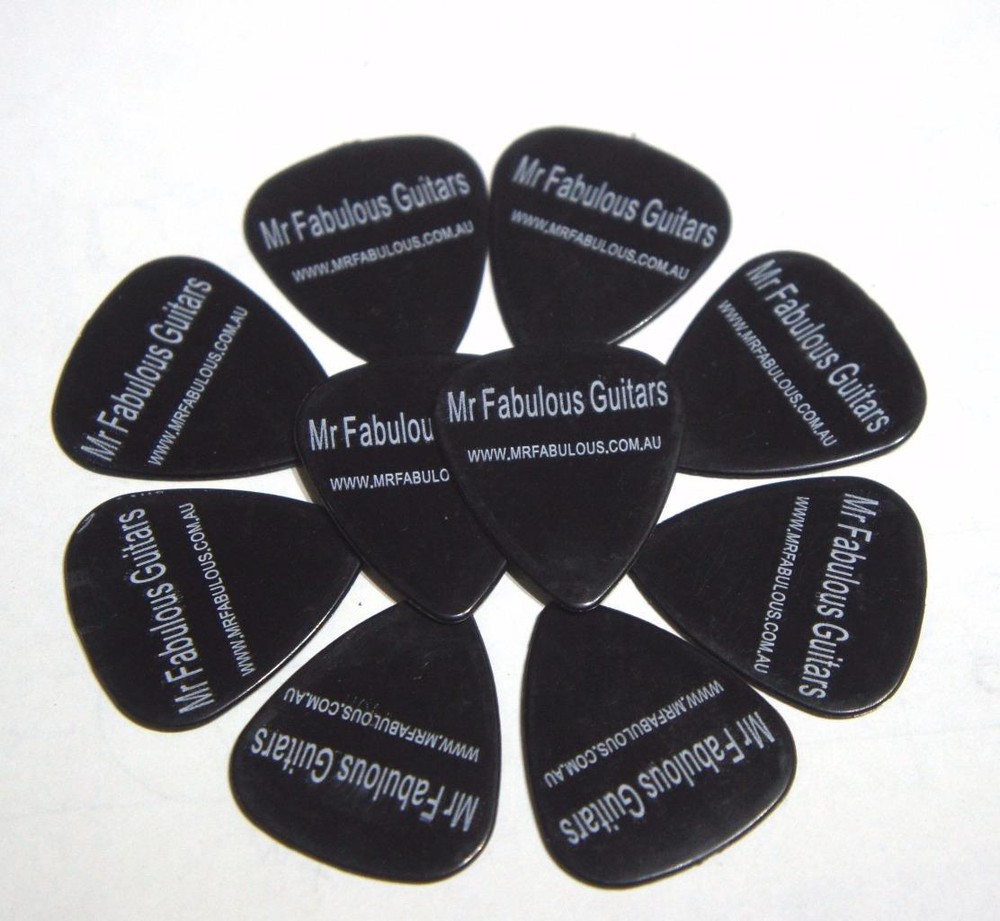 GUITAR PICKS - 10 PACK - NYLON 1MM - MR FABULOUS